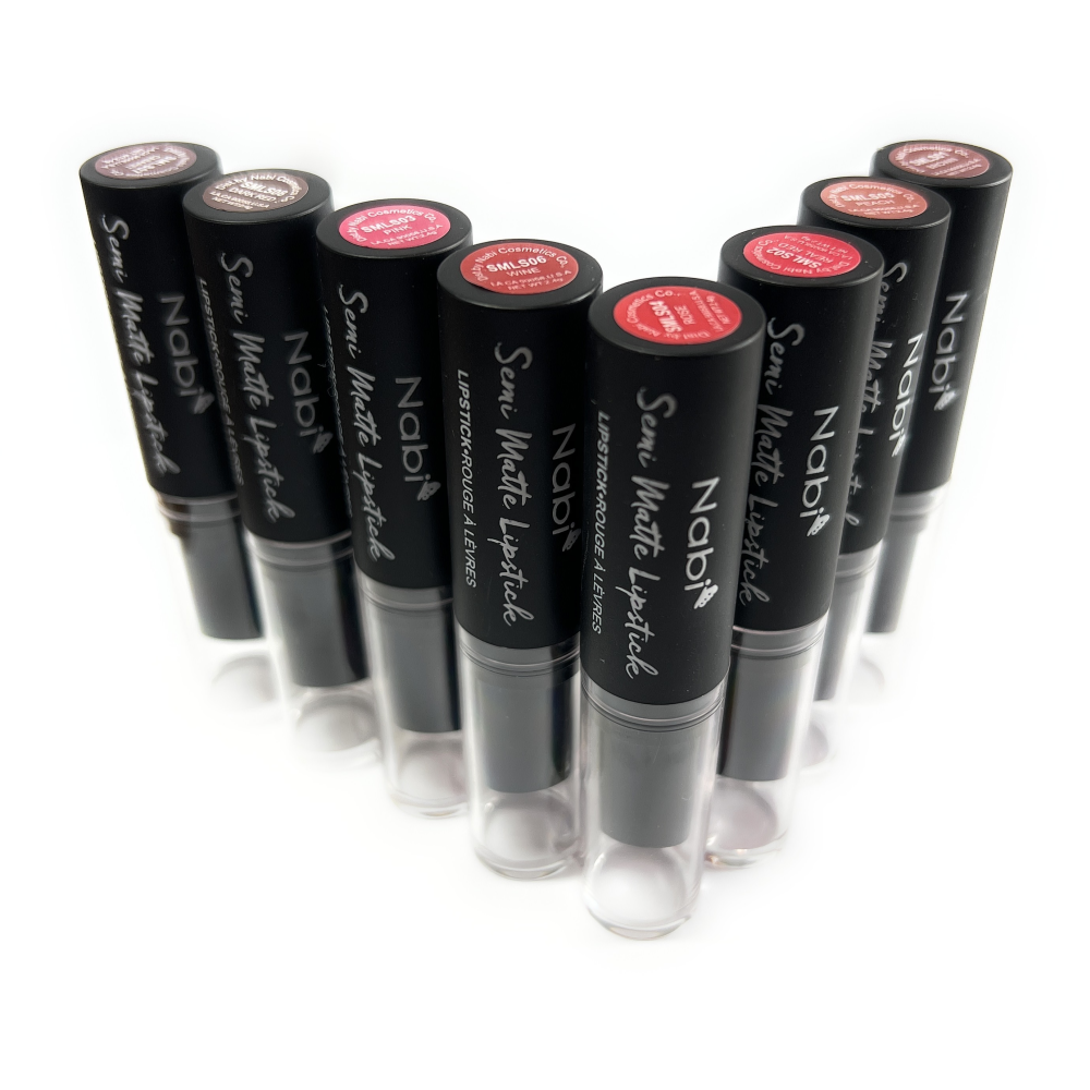 8 Colors Nabi Semi Matte Lipstick, Smooth Application and Won’t Dry Out