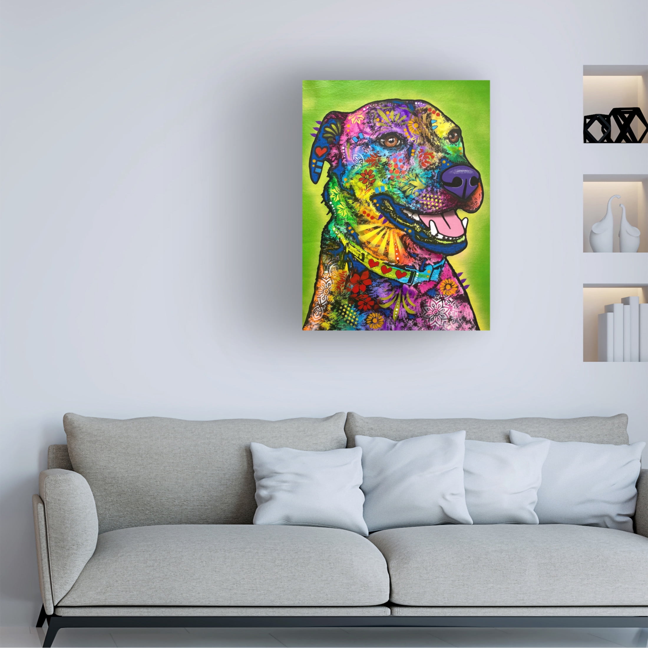 Canvas Wall Art - Dean Russo 'Am Fren Doing Heckin Alright' Wall Art for Living Room, Bedroom, or Office Décor by Trademark Fine Art - 14 x 19 Inches