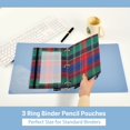thumbnail image 3 of FORMRS 2 Pack Pencil Pouch for 3 Ring Binder with Clear Window Zipper Case, Red Green Pattern, 3 of 6