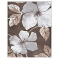 thumbnail image 3 of CAMILSON Solana Non Slip Modern Floral Indoor Area Rug Grey/Brown 5x7, 3 of 8
