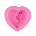 thumbnail image 4 of HONITANO 1Pcs Heart-shaped Rose Silicone Mold For Cake Decorating And Biscuit Molding Pink Odourless, 4 of 8