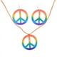 thumbnail image 3 of Notas de la orden de compra: 6PCS collar colorido del símbolo de la paz Collar del símbolo de la paz de Halloween gafas pendientes del símbolo de la paz accesorios del traje ANGGREK  Otros, 3 of 5