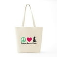 thumbnail image 6 of CafePress - Peace,Love, Cats Tote Bag - Unisex Canvas Tote Bag, Beige, 1-Piece, 6 of 7