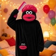 thumbnail image 5 of ZHANGDER Big Mouth Monster Onesie with Comb, Plush Monster Onesie Soft Plush Loungewear No Shoes, 5 of 6