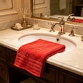 thumbnail image 5 of Qonioi Large Turkish Bath Towel, Soft Highly Absorbent Cotton Bath Towel with Quick Dry, Lightweight Multipurpose Towel for Bathroom Beach Shower Gym, Red, 5 of 6