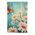 thumbnail image 2 of PHYHOO Spring Daisy Garden Flag Double Sided Floral Butterfly Yard Outdoor Burlap Outside Decoration Flag White, 2 of 6