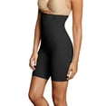 thumbnail image 1 of Maidenform Bases Fermes pour Femmes, Amincissant Cuisses Taille Haute, 2TG, Noir, 1 of 2