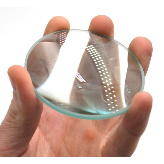 Double Convex Lens, 150mm Focal Length, 3" (75mm) Diameter - Spherical, Optically Worked Glass Lens - Ground Edges, Polished - Great for Physics Classrooms - Eisco Labs