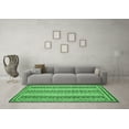 thumbnail image 3 of Ahgly Company Indoor Square Oriental Emerald Green Modern Area Rugs, 7' Square, 3 of 4