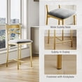 thumbnail image 4 of TEQIN Bar Stools Set,Upholstered Bar Chairs with Back and Footrest,Thick Cushion Bar Chairs,Counter Height Barstools for Kitchen Island Apartment Counter Bar, 4 of 8