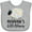 AC-Heather Grey, variant on Inktastic Mamaw for Grandchild Girls Girls Baby Bib