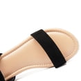 thumbnail image 3 of Women's Platform Wedge Heel Sandals - Buckle Ankle Strap, Open-Toe Comfortable Insole Lightweight Rubber Sole Casual Summer Sandals, 3 of 7