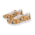 thumbnail image 6 of COEQINE Women Running Shoes Lace-up White Sole Sneakers Hiking Camping Soft Breathable Training Athletic Footwear Tennis Shoes, Halloween Pumpkin Cobweb Bow, 6 of 7