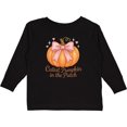thumbnail image 3 of Inktastic Cutest Pumpkin in the Patch Halloween Boys or Girls Long Sleeve Toddler T-Shirt, 3 of 5