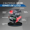 thumbnail image 2 of Kit 2 Baterías 2.0Ah 20v + Cargador Rápido Dongcheng + Accs, 2 of 10