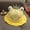 Yellow, variant on Yellow Women Wide Brim Summer Sun Hat Children Bucket Hat Polyester Outdoor UV Protection Wide Brim Fishing Hat with Ponytail Hole Neck Flap for Beach Hiking Camping One Size