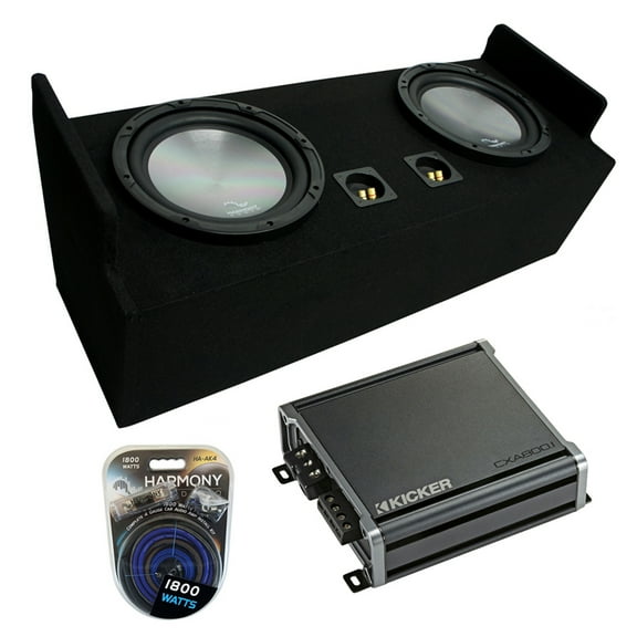 1982-2004 GMC Sonoma Extended Cab Truck Harmony A122 Dual 12" Sub Box & CXA800.1