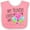 Pink and White, variant on Inktastic My Auntie Loves Me- Cute Dragonfly Boys or Girls Baby Bib