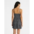 thumbnail image 3 of No Boundaries Woven Flannel Dress, Women's, 3 of 5