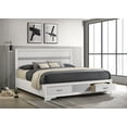 thumbnail image 2 of Miranda 51-inch Wood Eastern King Storage Panel Bed White, 2 of 8