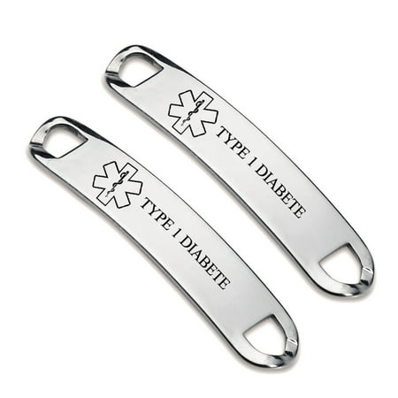 Custom Stainless Steel ID Tag for Medical Jewelry Personalized Medical Shoe ID Tags Name SOS ICE Emergency Customized Medical Alert Tags Fitness Running Shoes Tag for Teen Adult Runners