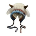thumbnail image 2 of Gorro de invierno para mujer, resistente al frío, bonito y moderno, para niñas, gorro para esquiar en la calle. Blanco, 2 of 8