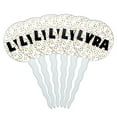 thumbnail image 1 of Lyra Cupcake Picks Toppers - Set of 6 - Mutlicolored Speckles, 1 of 1