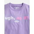 thumbnail image 2 of Weekend Academy Clueless Girls Graphic Tee with Short Sleeves, Sizes 4-18, 2 of 3