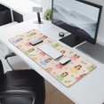 thumbnail image 2 of Long Mouse Pads for Desk,Beige Princess Dress Pattern Desk Mats on Top Of Desks, Desk Mouse Pad Extra Large with 3mm Non-Slip Base and Stitched Edge for Gaming,Office,Work,Home 31.5"x11.8", 2 of 6