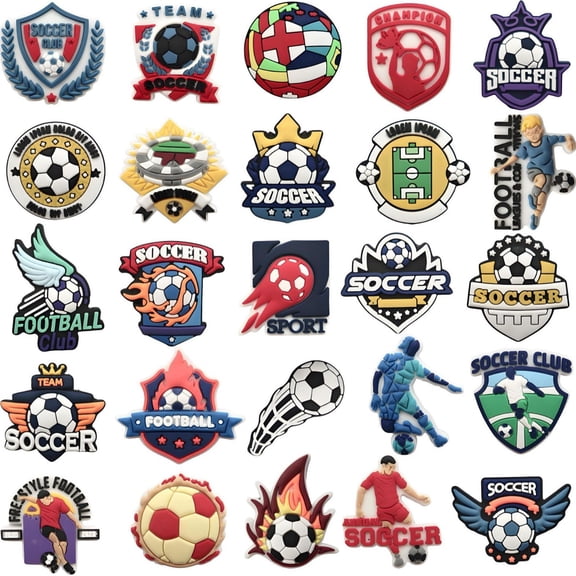 Sports Ball Charms for Clog Shoe, Baseball Basketball Soccer Football Softball Volleyball Shoe Bracelet Wristband Party Gifts