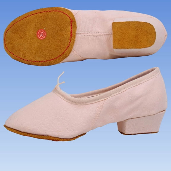 Gamivast Dress Shoes for Women Crisscross Strap Low Heel Mary Jane Shoes Round Toe Dance Shoes for Office Party Practice Daily Casual Outfits Pink 36