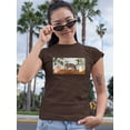 thumbnail image 2 of Walking Kitten T-Shirt Women -Victoria Borges Designs, Female Large, 2 of 4