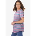 thumbnail image 3 of Woman Within Plus Size Notch-Neck Pocket Tee, 3 of 6