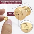 thumbnail image 3 of relayinert 10pcs Copper Brass Jet Nozzles Hexagon Reliable For Burner Parts Widely Used Suitable For 1Set, 3 of 6