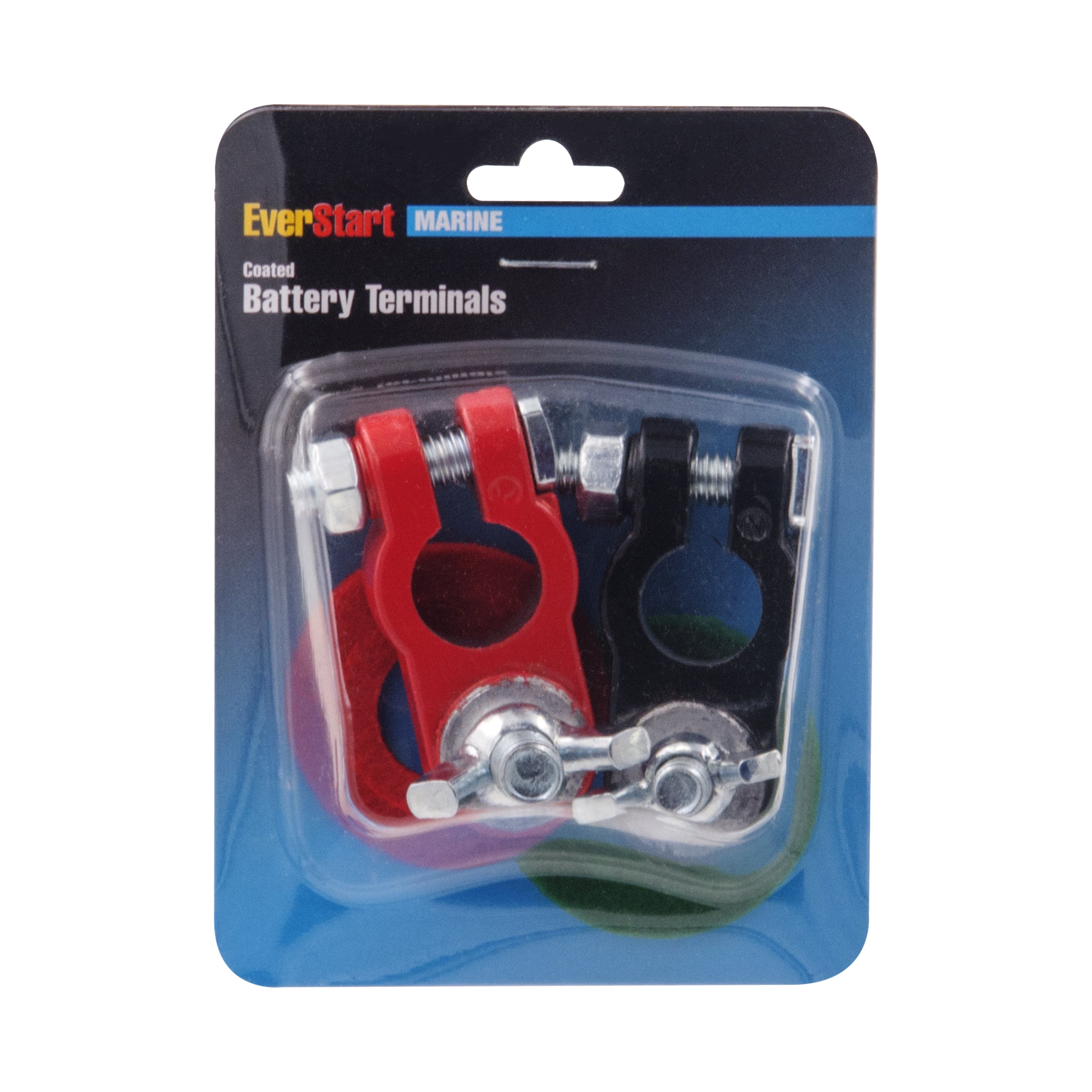 EverStart Marine Epoxy Coated Battery Terminals, Easy Polarity Indentification