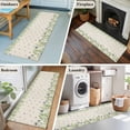 thumbnail image 5 of Runner Rugs 2x6 Ft, Farmhouse Botancial Non Slip Area Rugs for Kitchen Bedroom Entryway, Pastoral Daisy Leaves Rustic Burlap Washable Carpet Runner Rug Floor Mats for Bedroom Home Decor, 5 of 8