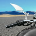 thumbnail image 2 of Pair Chrome Universal Motorcycle Scooter Cruiser Rearview Mirrors 10mm/8mm, 2 of 7