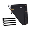thumbnail image 1 of Bolsa triangular para bicicleta, bolsa para cuadro de bicicleta, accesorios para hombre y mujer, para debajo del tubo de bicicleta con correas para Negro, 1 of 8