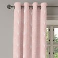 thumbnail image 2 of Ambesonne Art Deco Grommet Curtain, Rose Vintage Line Shells, 50"x108", Rose and White, 2 of 5