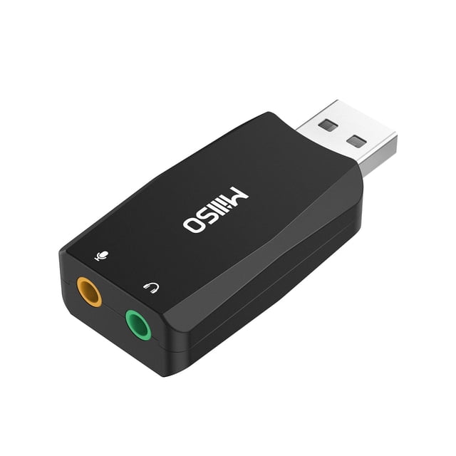Adaptador USB a conector de audio de 3,5 mm MillSO con función de grabación