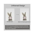 thumbnail image 2 of WFSposter Bubblegum Bunny Framed Canvas Wall Art by Outstanding Painter, Whimsical Baby Animal Art for Home Decoration, 2 of 7