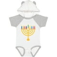 thumbnail image 3 of Inktastic Hanukkah Menorah Candles Boys or Girls Baby Bodysuit, 3 of 5