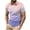 #2-Purple, variant on Otvok Mens Casual Button Down Shirts Short Sleeve Gradient Color Shirt Summer Tops Blouse