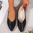 thumbnail image 3 of Women's Slip On Pointed Toe Work Dress Office Wedding Party Shoes Women's Casual Solid Color Soft Soled Shoes Trendy Loafers Flat Shoes, 3 of 9