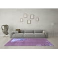 thumbnail image 3 of Ahgly Company Machine Washable Indoor Rectangle Abstract Blue Modern Area Rugs, 2' x 5', 3 of 4