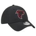 thumbnail image 3 of Men's New Era Black Atlanta Falcons Night 39THIRTY Flex Hat, 3 of 5