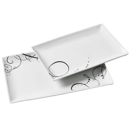 Tabletops Gallery Pescara 2 Piece Serving Tray Set - Walmart.com Tabletops Gallery Pescara 2 Piece Serving Tray Set - Walmart.com