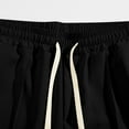 thumbnail image 3 of Yaoyar Mens Round Neck Button Detail Short Sleeve Top with Drawstring Elastic Waist Shorts Casual Two Piece Set Coordinated Outfit, 3 of 7