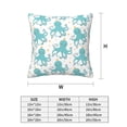thumbnail image 2 of Throw Pillow Covers, Cute Octopus Green Soft Square Pillow Cases with Invisible Zipper for Couch Bed Sofa, Farmhouse Fall Home Decor 18"x18", 2 of 7