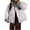 Gray, variant on ZHUGeLI Women's Baggy Puffer Short Jacket Winter Full Zipper Cropped Down Coat Teen Girls Lightweight Quilted Jacket Outwear
